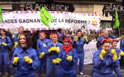 Manifestation du 9 janvier A cause de Macron : danse féministe